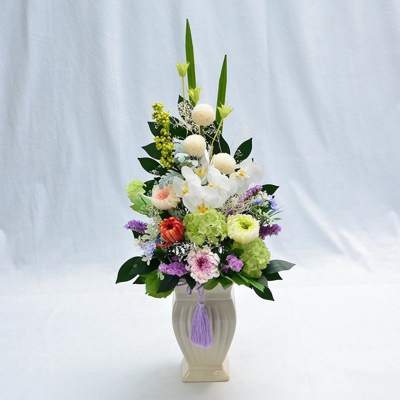  高級 お供えプリザーブドフラワー 久遠（くおん）