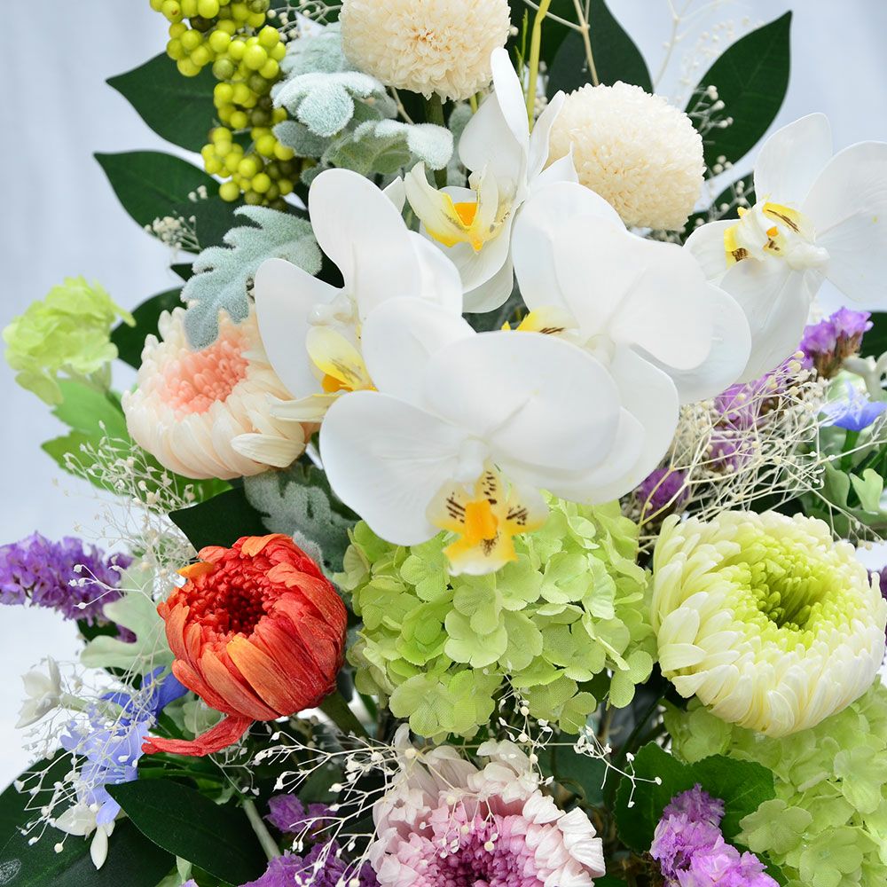  高級 お供えプリザーブドフラワー 久遠（くおん）