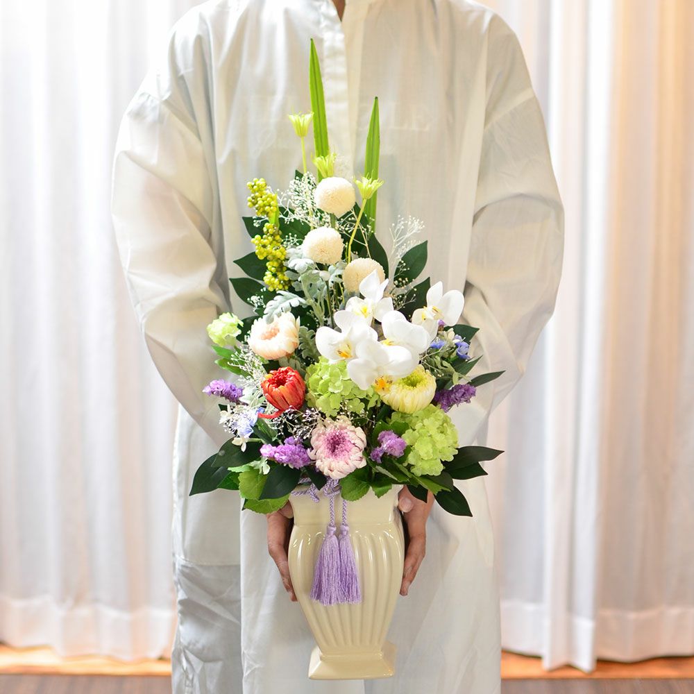  高級 お供えプリザーブドフラワー 久遠（くおん）