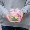 キューブのプリザーブドフラワー アレンジメント アクリルボックス 