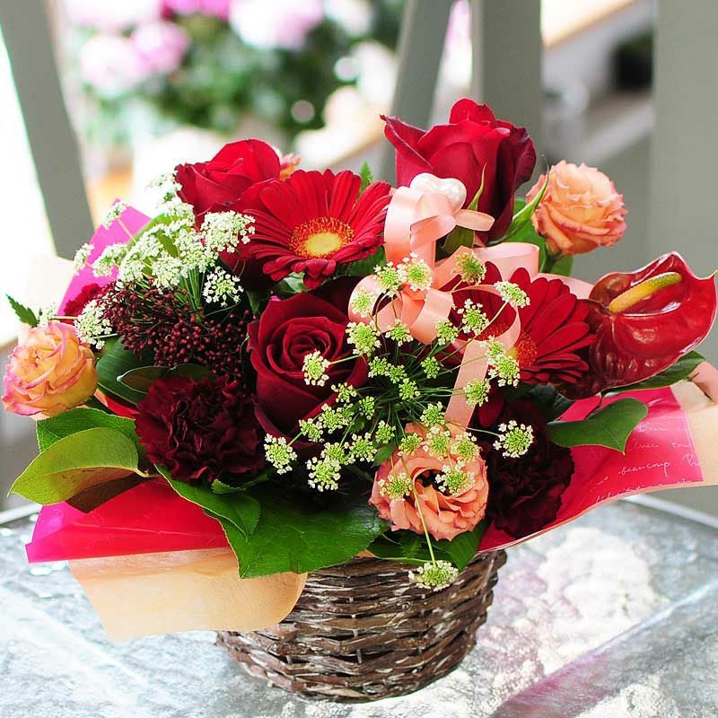  フラワーバレンタインのアレンジメント エクレール