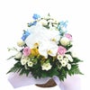 蘭のお供え花アレンジメントMSサイズ