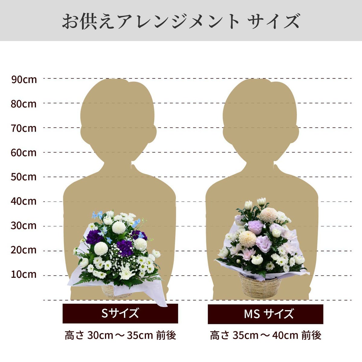 デザイナーズお供えアレンジメント ４Lサイズ