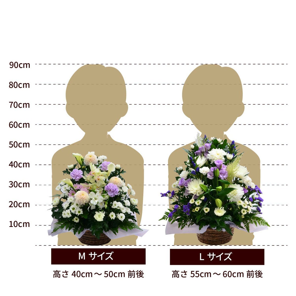 デザイナーズお供えアレンジメント ４Lサイズ