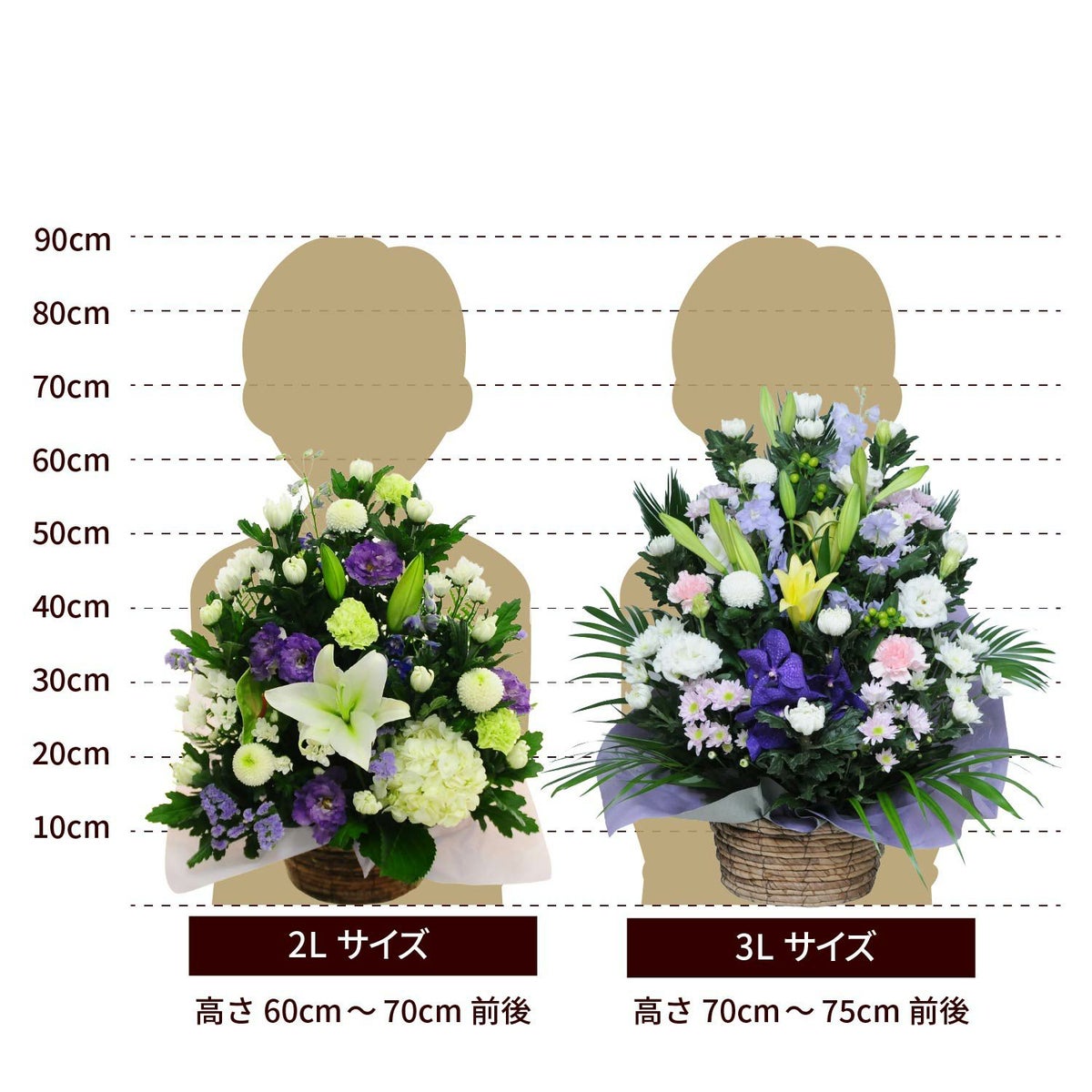 デザイナーズお供えアレンジメント ４Lサイズ
