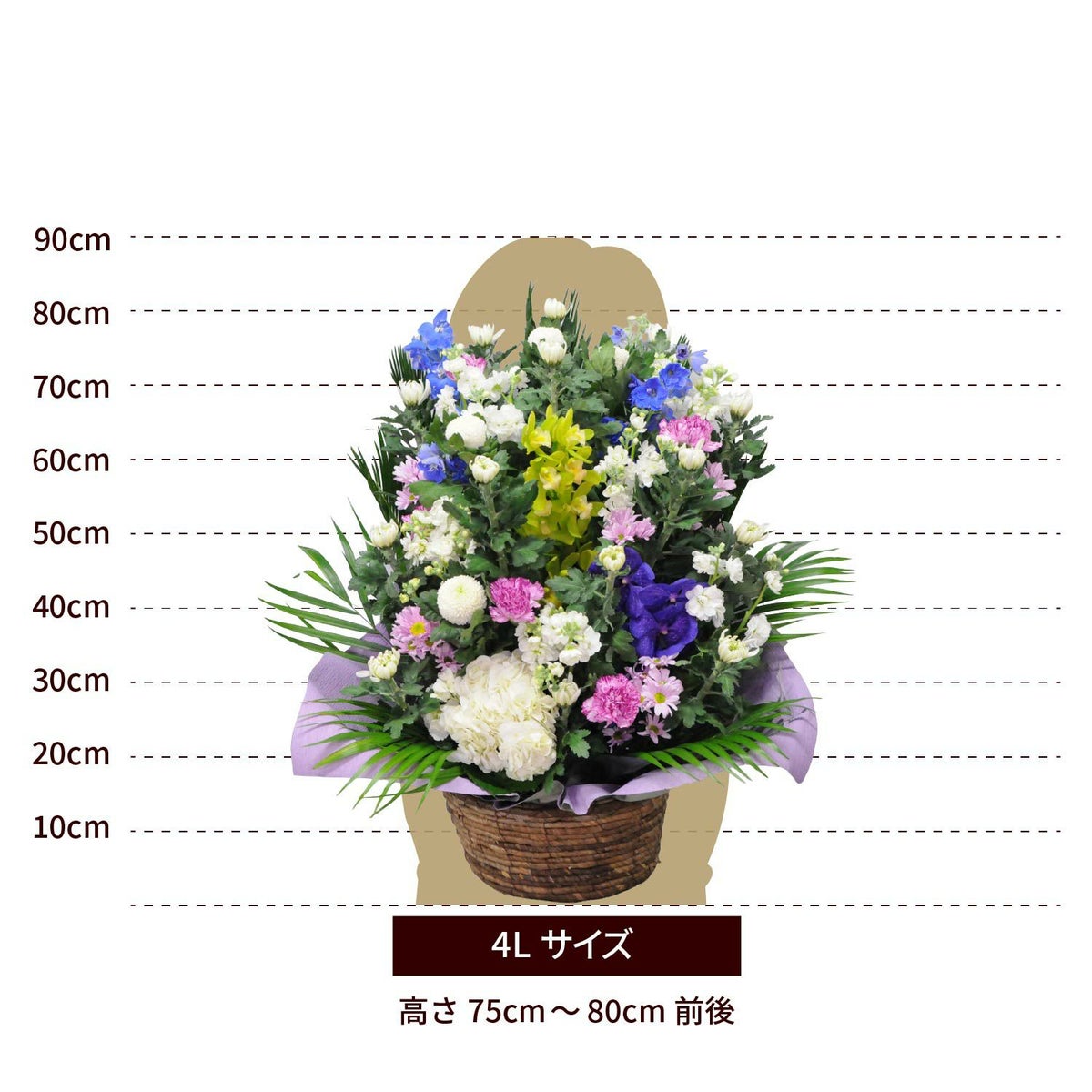 デザイナーズお供えアレンジメント ４Lサイズ